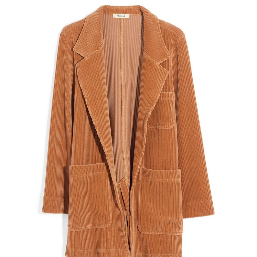 Madewell Texture & Thread Velour Corduroy Blazer